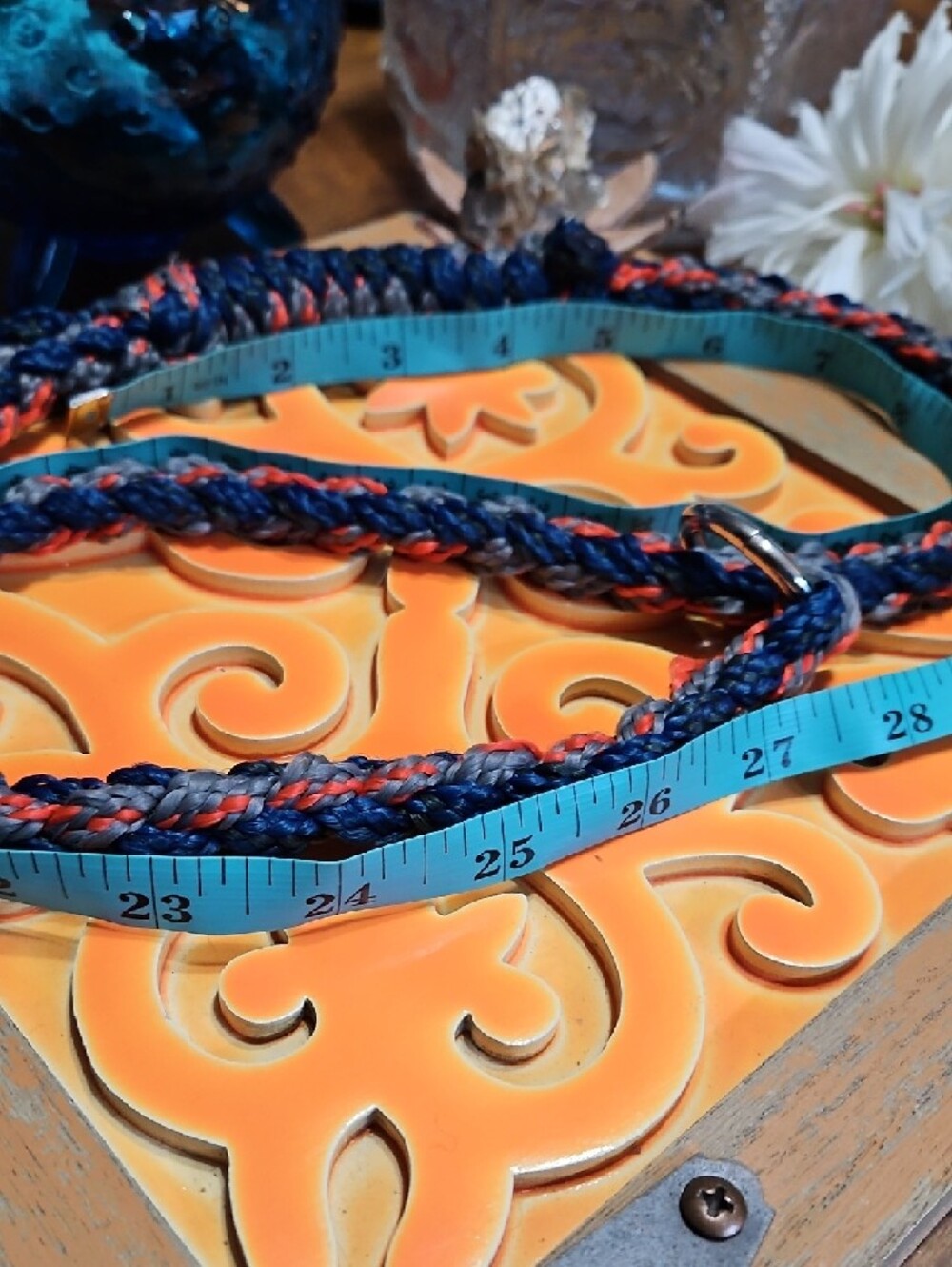 Handbraided Paracord Rope Short Leash Training Leash Adjust Choker Collar GIFTED - Picture 10 of 11
